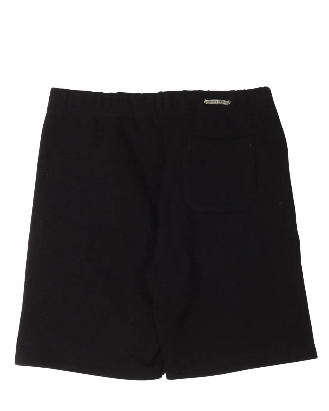 Cemetery Cross Embroidered Sweat Shorts Black