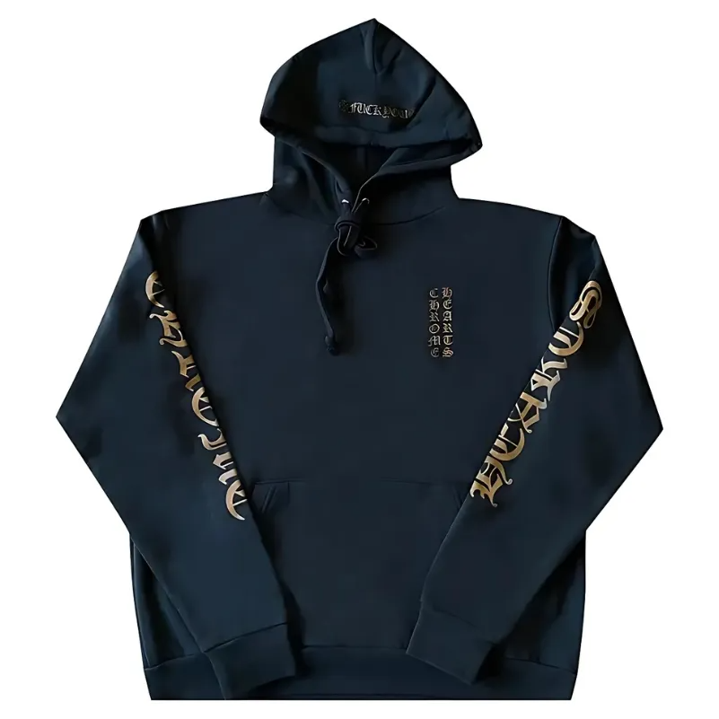 Bronze Chrome Hearts Fuck You Hoodie