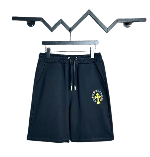 CH Yellow Cross Shorts Black