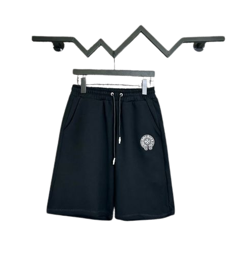 Chrome Hearts White Horseshoe Shorts Black