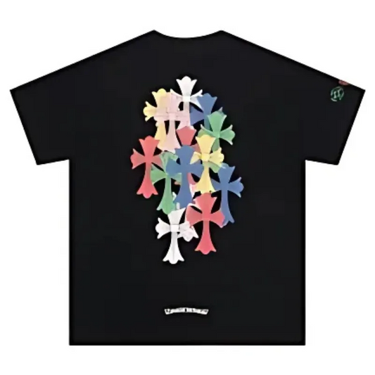 Phantom Cross Letter Flower Arm Shirt