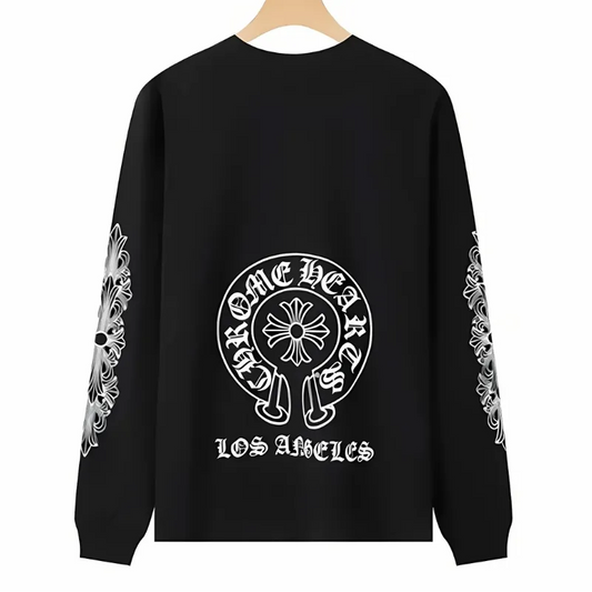 Los Angeles  Horseshoe Logo Black Sweatshirt