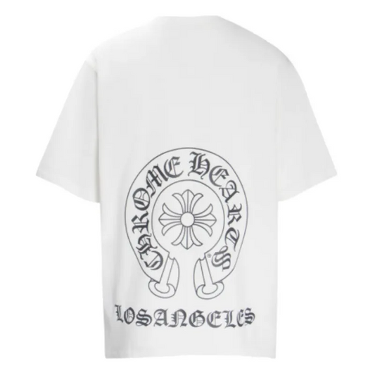 Los Angeles Horseshoe White Tee